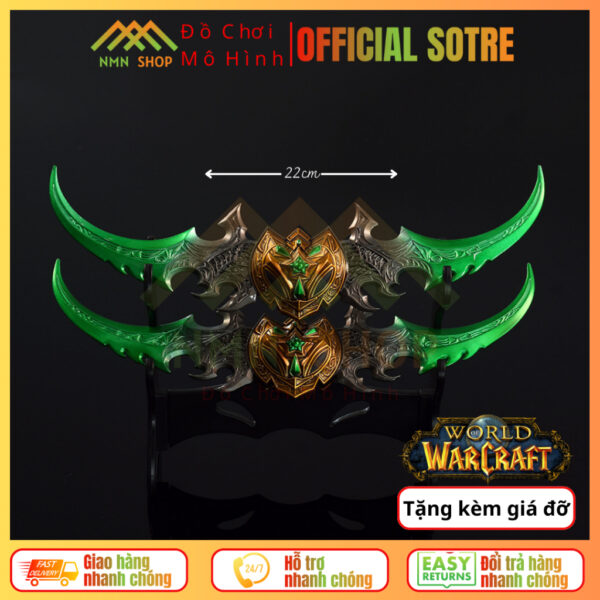 Mô hình sưu tập WoW (World of Warcraft) - Warglaive of Azzinoth 22cm