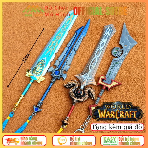 [4 MẪU] Mô hình sưu tập WoW (World of Warcraft) 22cm