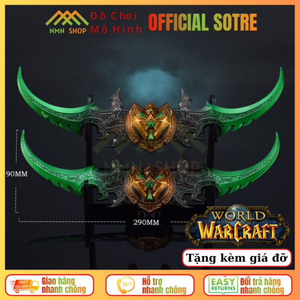 Mô hình sưu tập WoW (World of Warcraft) - Warglaive of Azzinoth 29cm