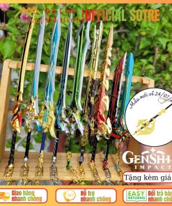 [NHIỀU MẪU] Móc khóa mô phỏng trang bị game Genshin Impact - Trọng K.iếm