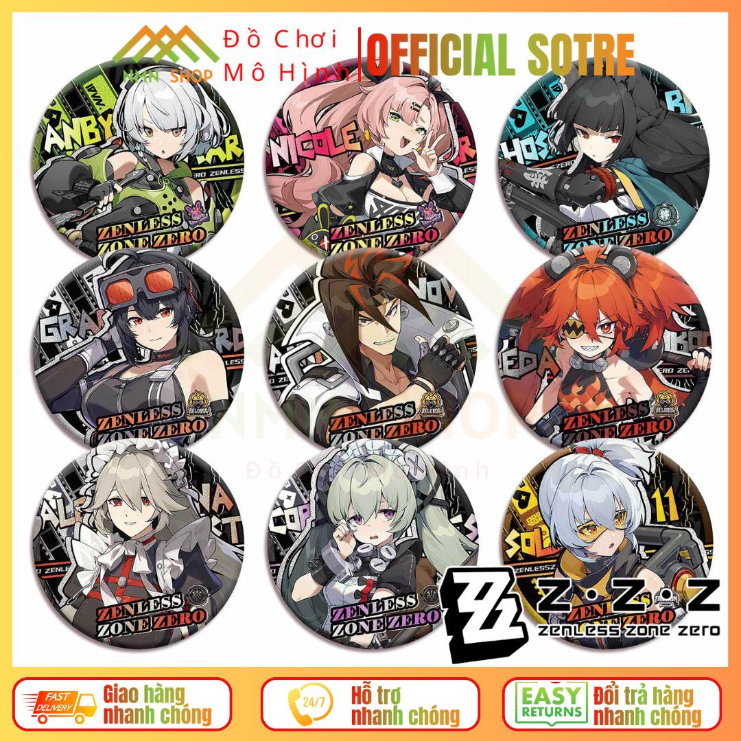 Huy hiệu nhân vật game Zenless Zone Zero - 55mm và 75mm