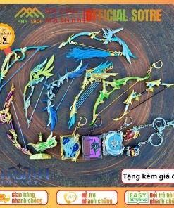 [NHIỀU MẪU] Mô hình móc khóa trang bị game Genshin Impact - Pháp khí và C.ung