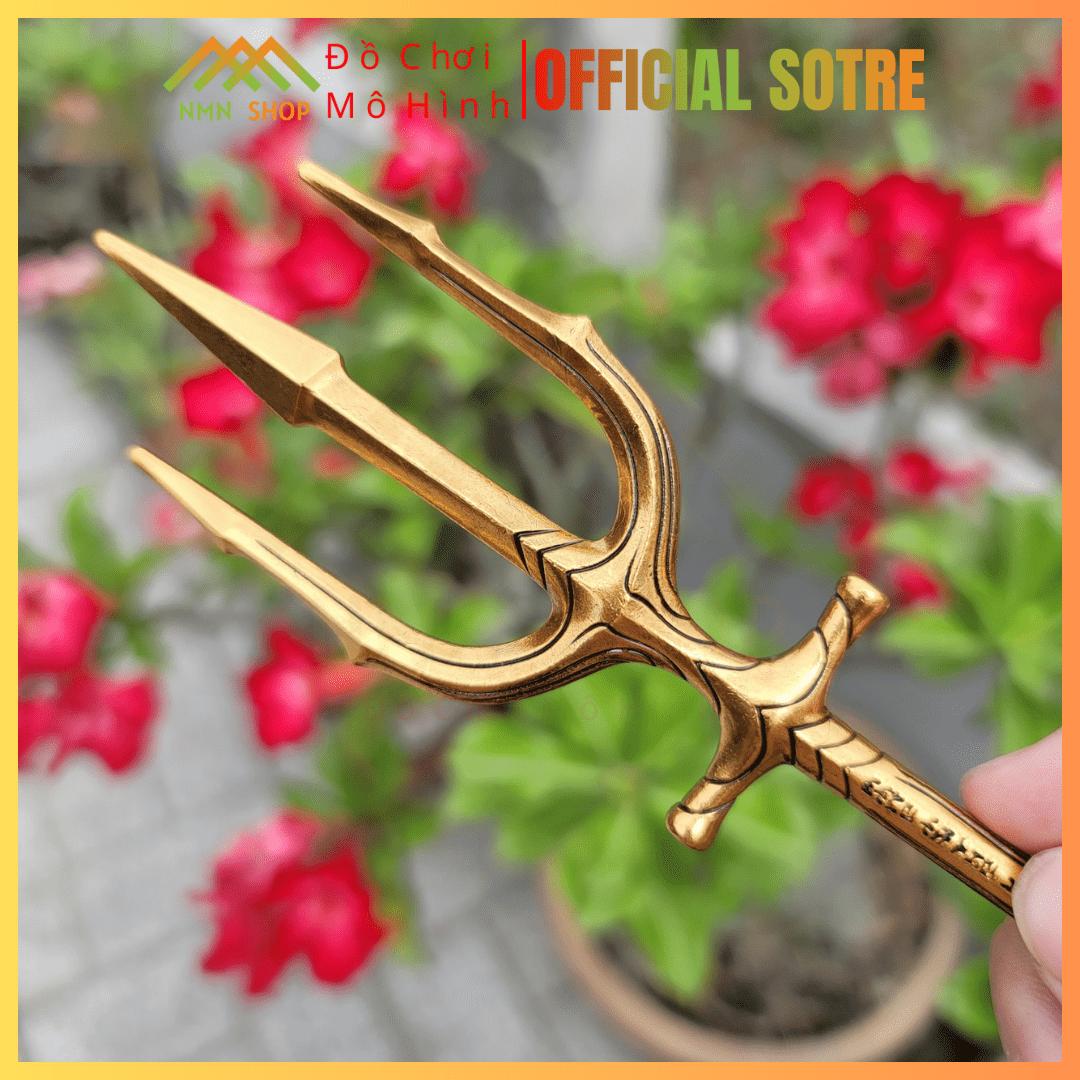 Móc khóa mô phỏng trang bị Đinh Ba của Vua Atlantis (Trident of Neptune) 30cm - Ảnh 2