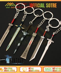 Móc khóa trang trí mô phỏng trang bị game Final Fantasy 9cm