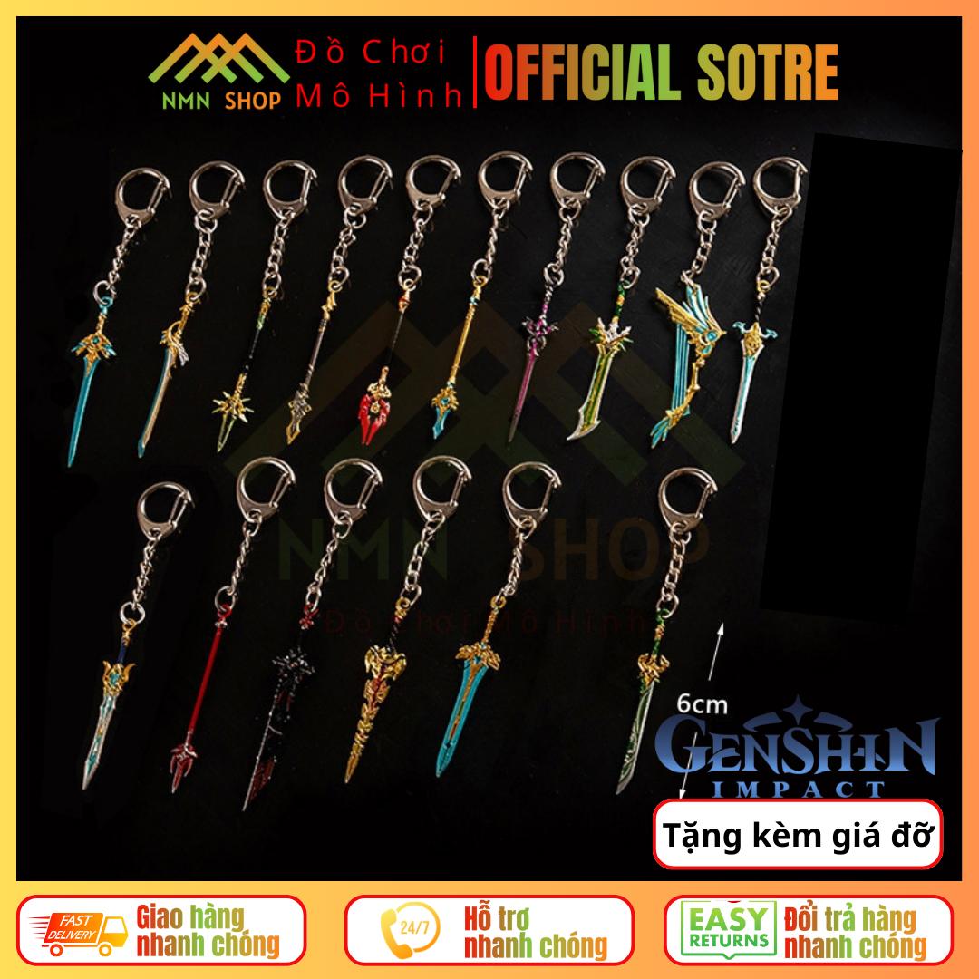 Móc khóa mô phỏng trang bị game Genshin Impact 6cm
