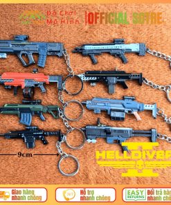[10 MẪU] Móc khóa mô phỏng trang bị game Helldivers 2 9cm
